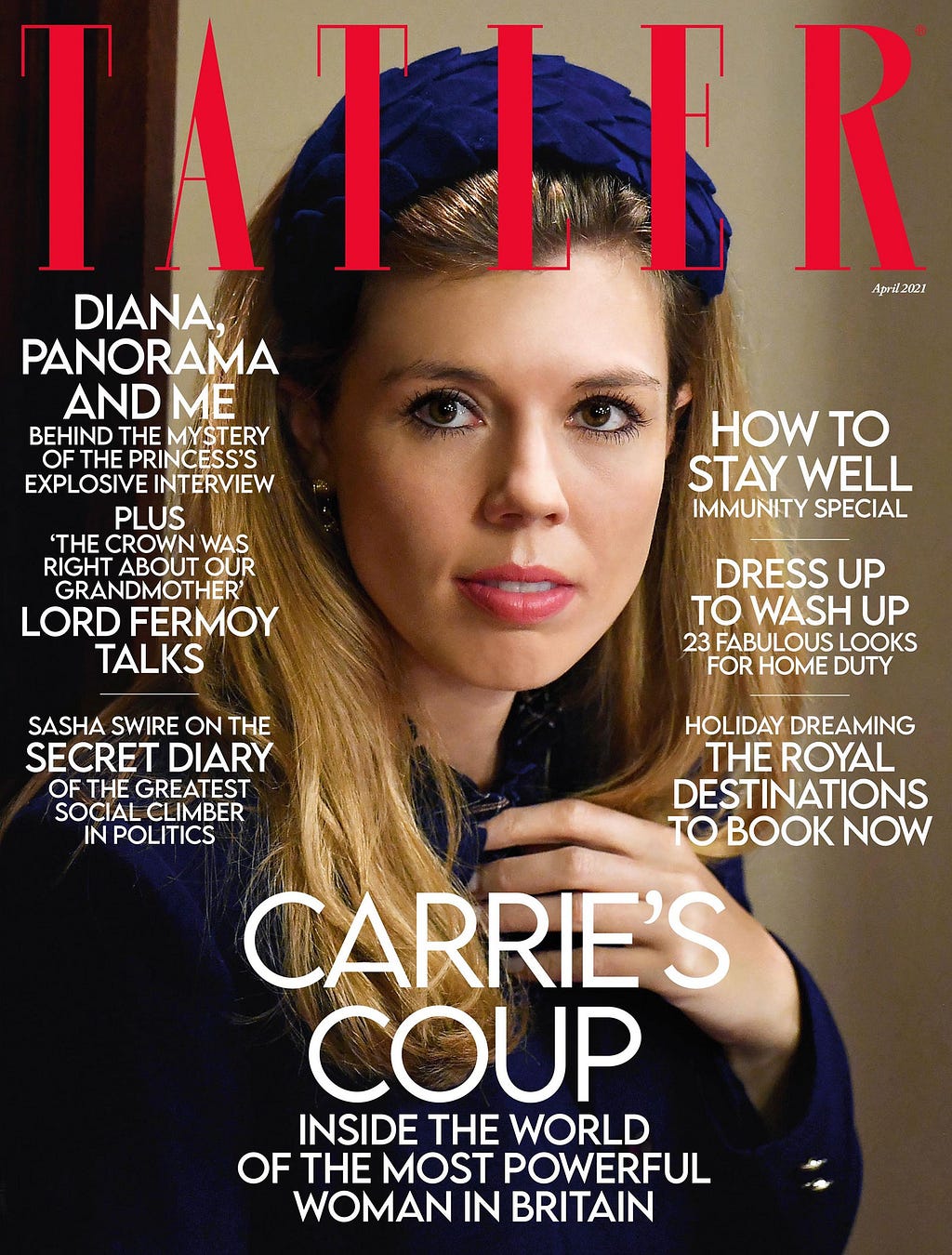 Carrie on the cover of Tatler