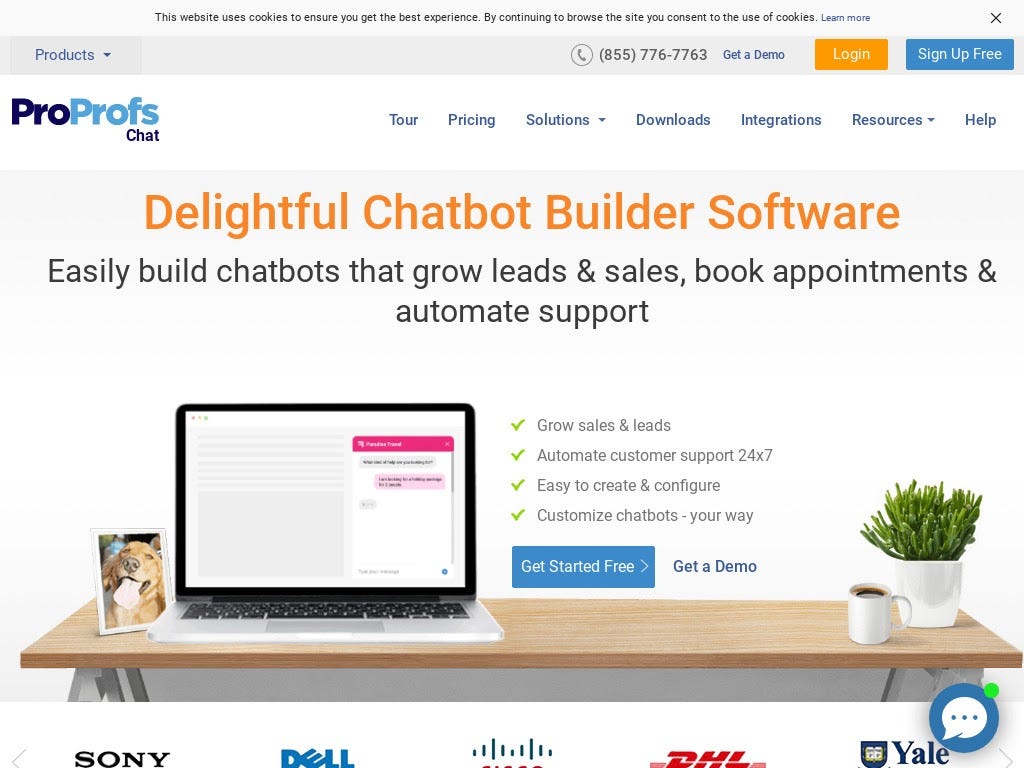 proprofs best chatbot software