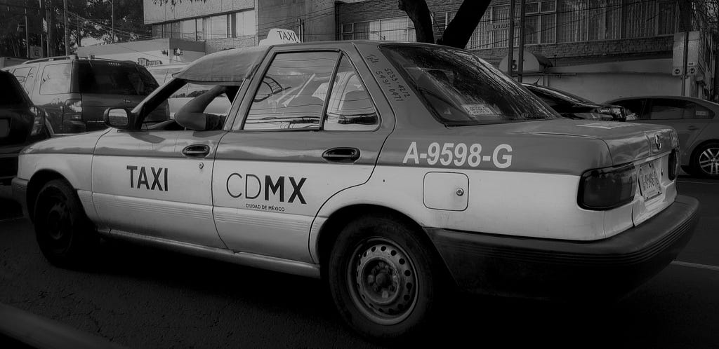 Typical Taxi in CDMX (Mexico City)