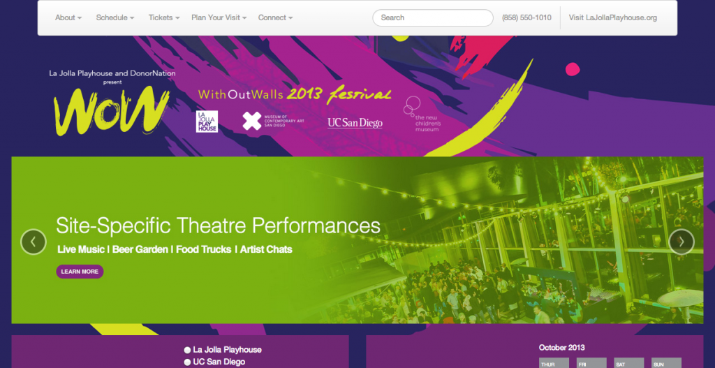 La Jolla Playhouse WOW Festival Website