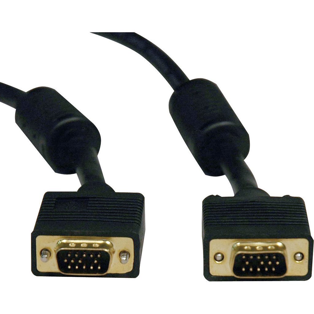 Tripp Lite 15ft SVGA / VGA Coax Monitor Cable with RGB High Resolution HD15 M/M 15&#39;