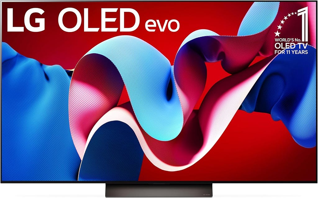 LG 55-Inch Class OLED evo C4 Series Smart TV 4K Processor Flat Screen with Magic Remote AI-Powered with Alexa Built-in (OLED55C4PUA, 2024)