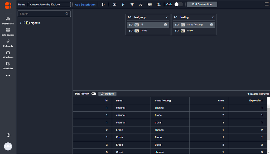 Dark Theme Rendered in Query Designer Mode