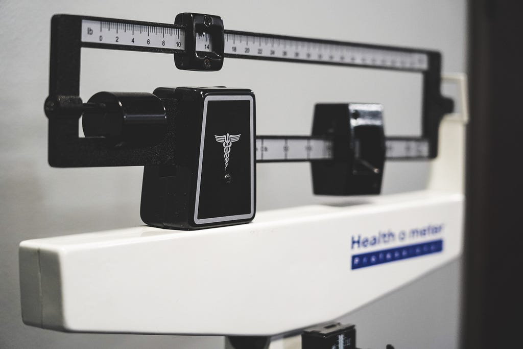 A Medical Health-O-Meter Weight Scale