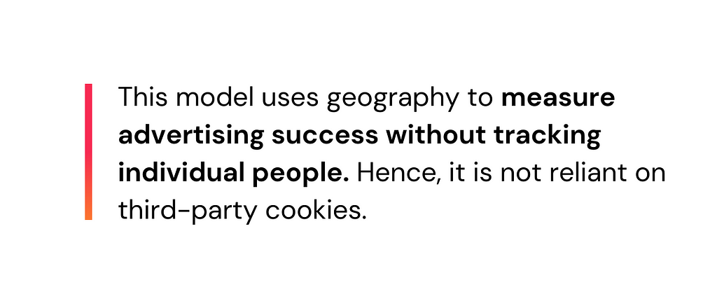 What Geography-based attribution model?