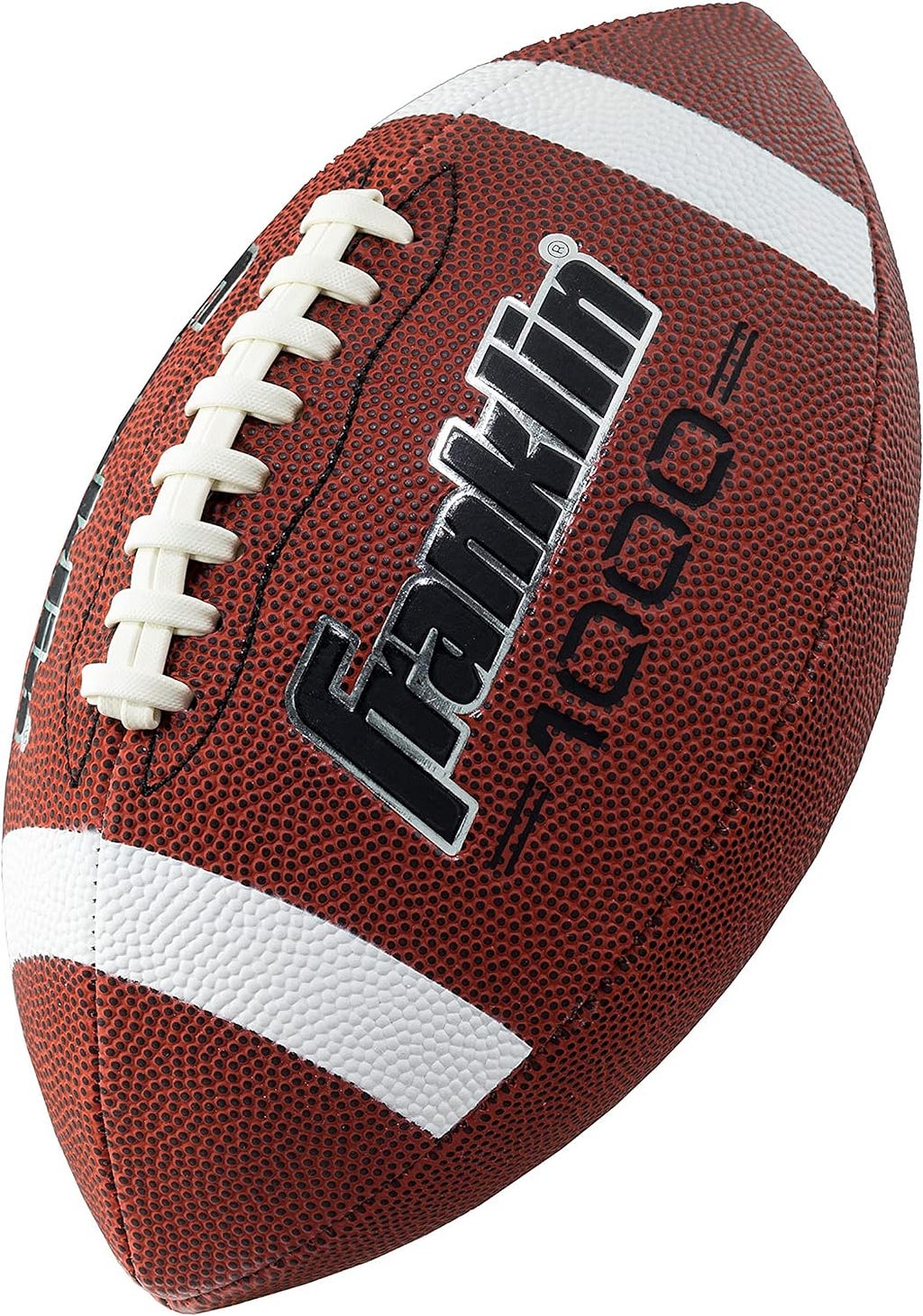 Franklin Sports Youth Footballs - Junior + Pee Wee Kids Footballs - All-Weather Synthetic Leather Outdoor Footballs - Extra Grip 1000 Footballs for Kids - 1 Packs + 12 Football Team Packs