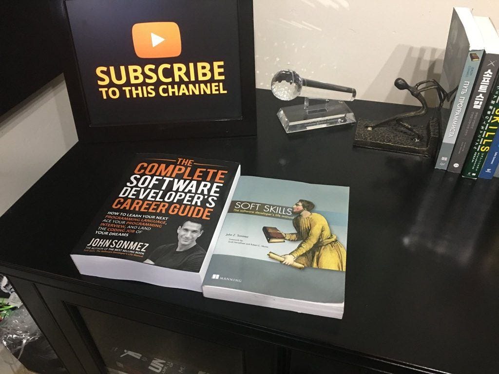 The Complete Software Developer's Career Guide next to Soft Skills: The Software  Developer's Life Manual