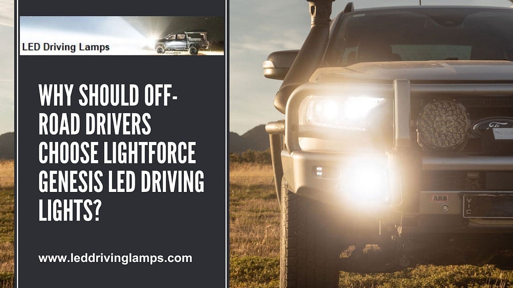 Lightforce Genesis LED Driving Lights