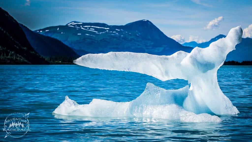 Icebergs on Portage Lake