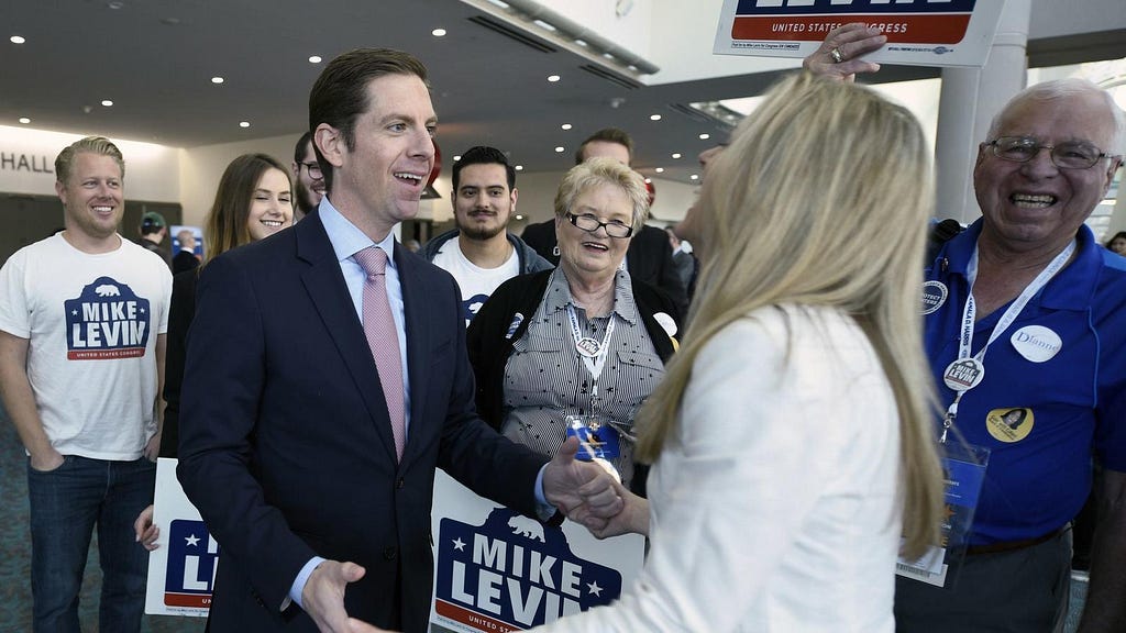 Mike Levin and his wife, Chrissy Levin 