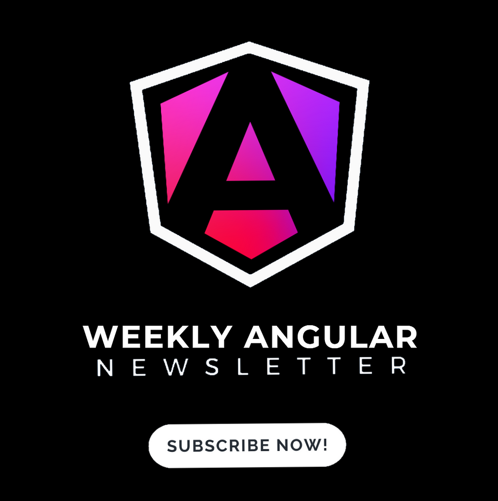 Weekly Angular Newsletter Subscription Link