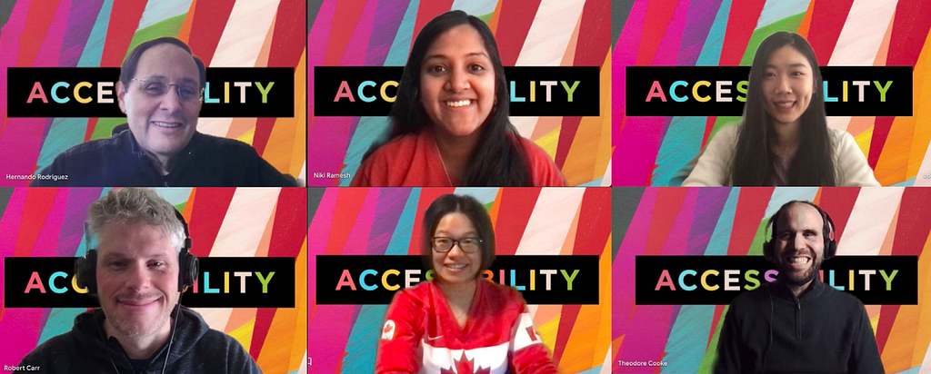 Photos of Accessibility team members.