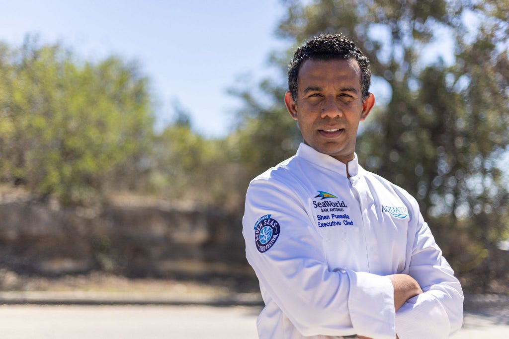SeaWorld Chef Shan Pussella on Bringing Camel Burgers, Sri Lankan Curry and Global Cuisine to Texas…