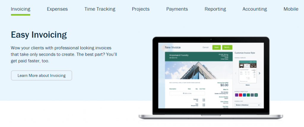 FreshBooks makes small business invoicing and billing so simple