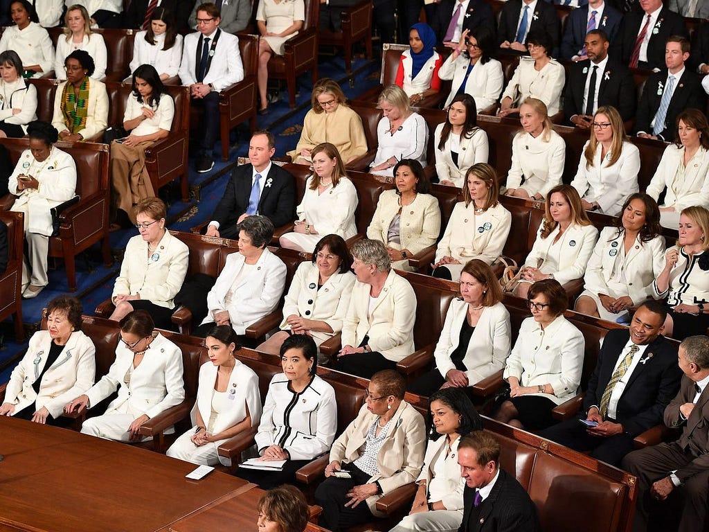 Lawmakers attend President Donald Trump’s State of the Union at the Capitol on February 5, 2019.