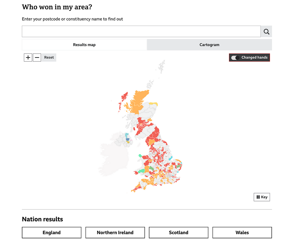 BBC’s UK election map