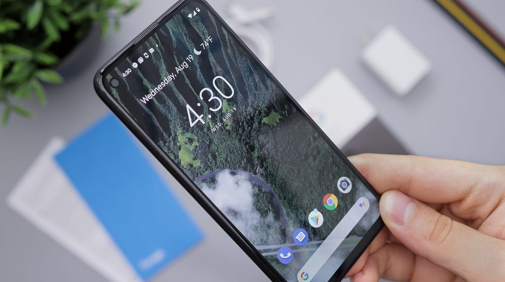 Android 10 running on Google’s Pixel 4a