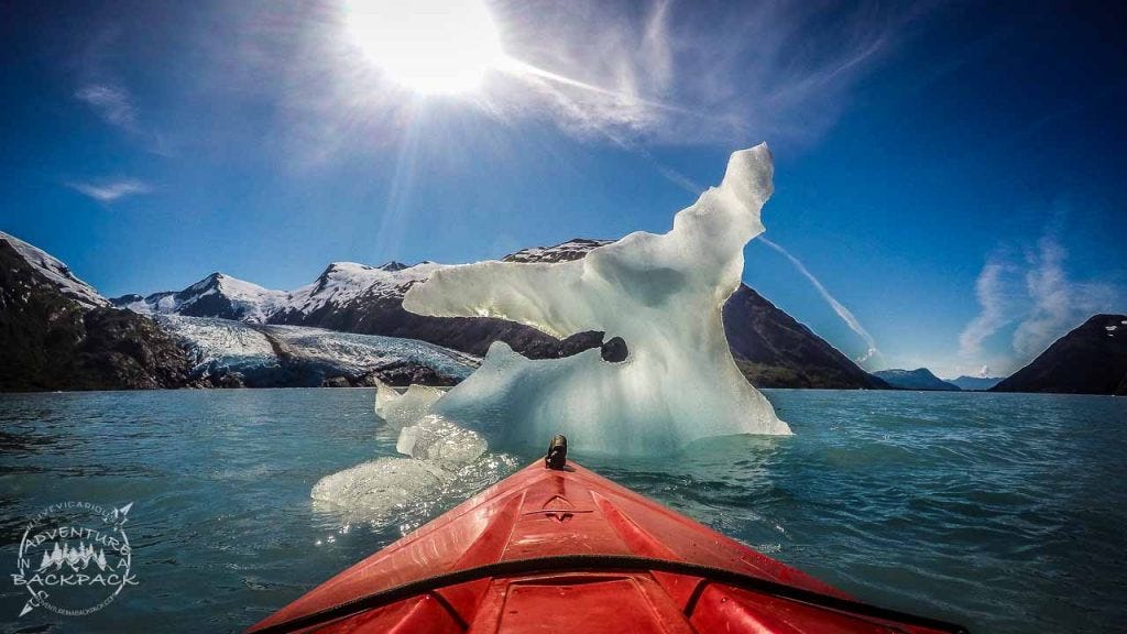 Icebergs on Portage Lake