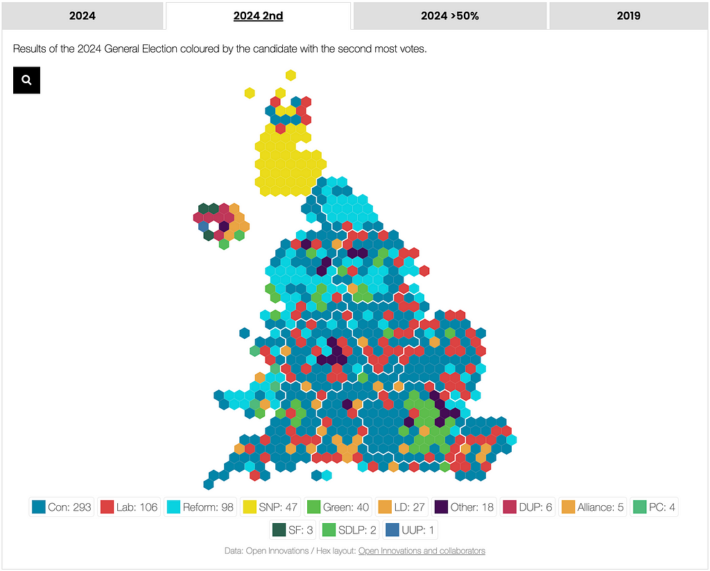 Opem Innovations’s UK election map