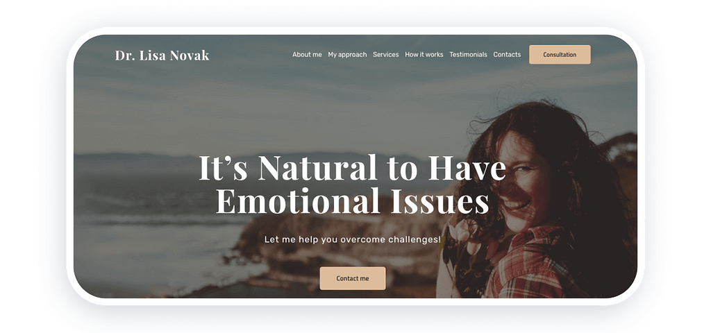therapist website template