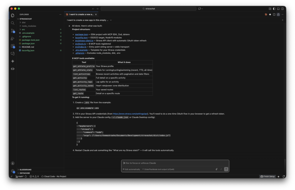 Claude Code project structure and setup instructions