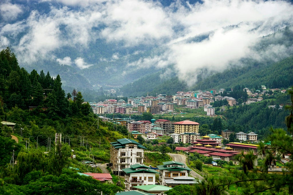 The capital city of Bhutan