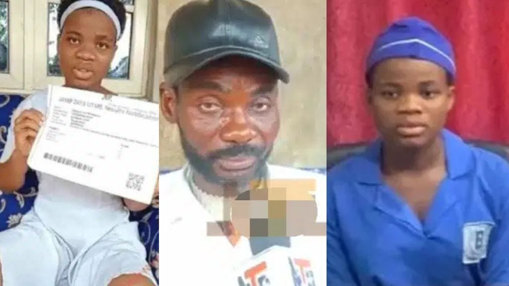 “She lied to me” – Mmesoma’s dad apologizes to JAMB and Nigerians (Video)