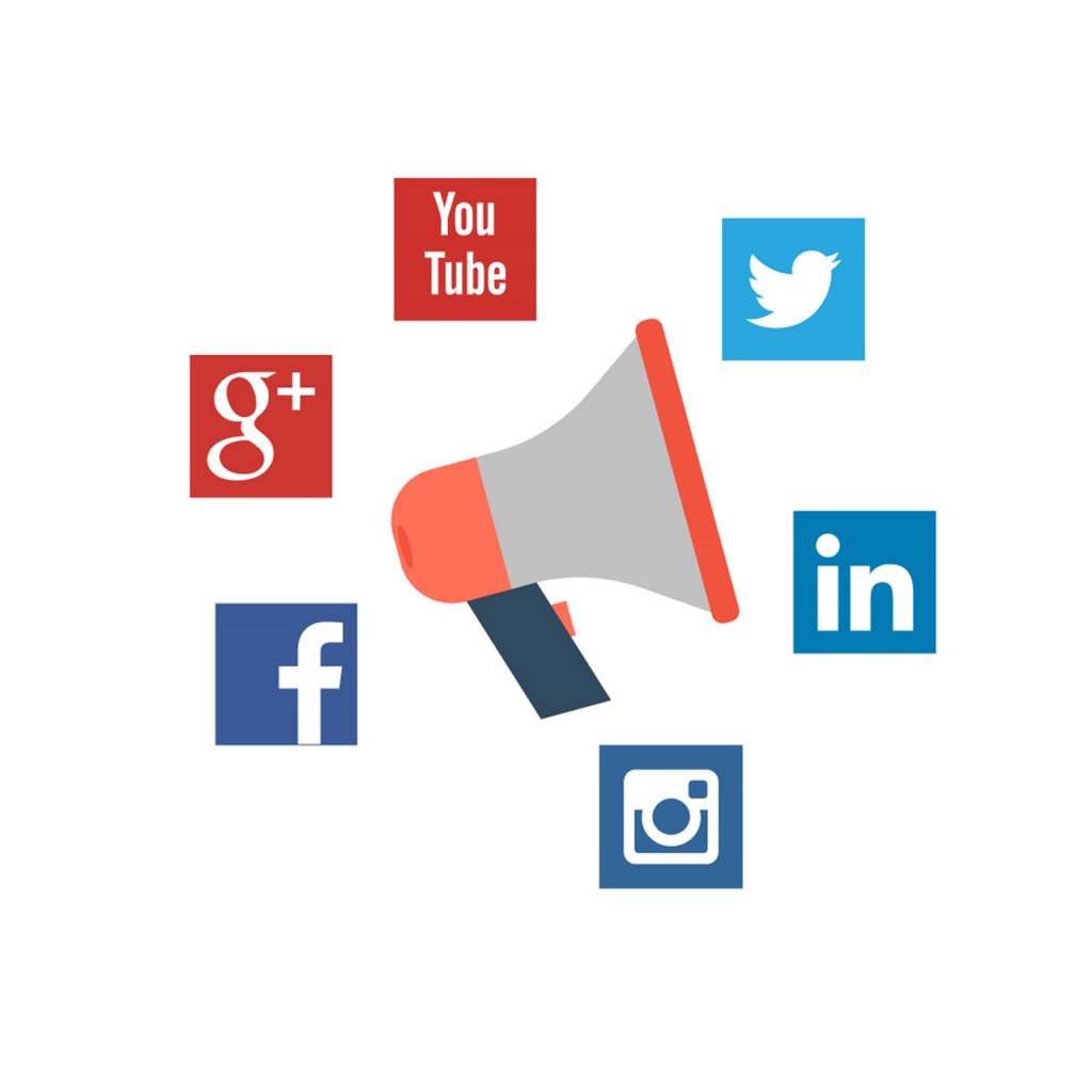 Social Media Platforms : Youtube, Twitter, Instagram, Facebook, LinkedIn, Google+