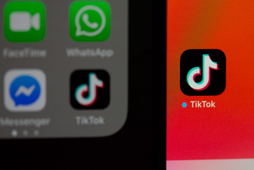 The logo for the app TikTok