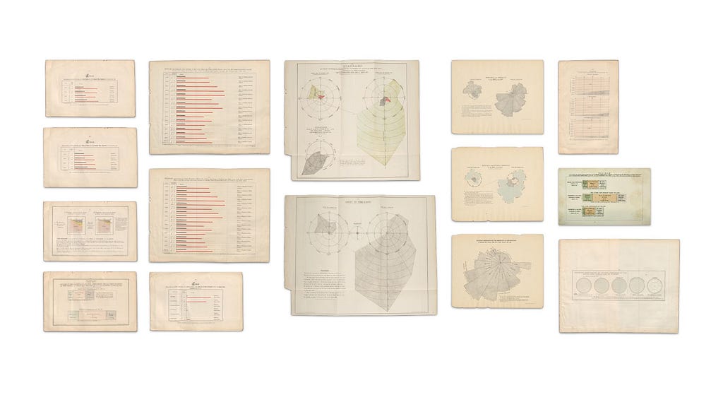 Array of photographs of hand-drawn diagrams