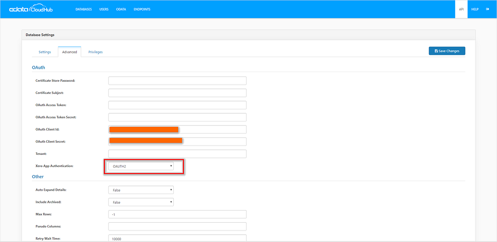 Setting Up for Xero Database