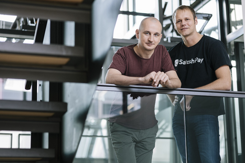 SatoshiPay Chairman Meinhard Benn and CEO Alexander Wilke