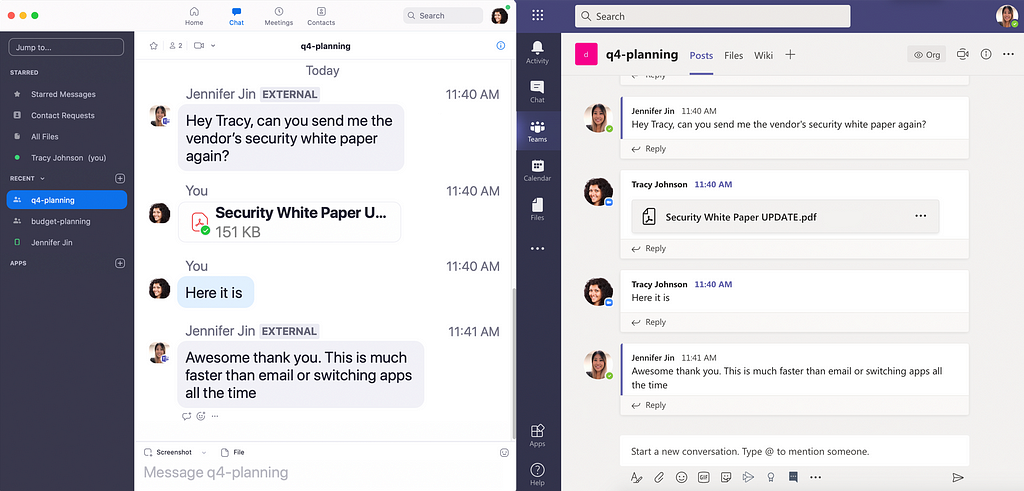 Microsoft Teams Zoom Chat interoperability