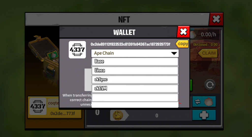 Chains supported in ERC-4337 wallet in Meta Apes