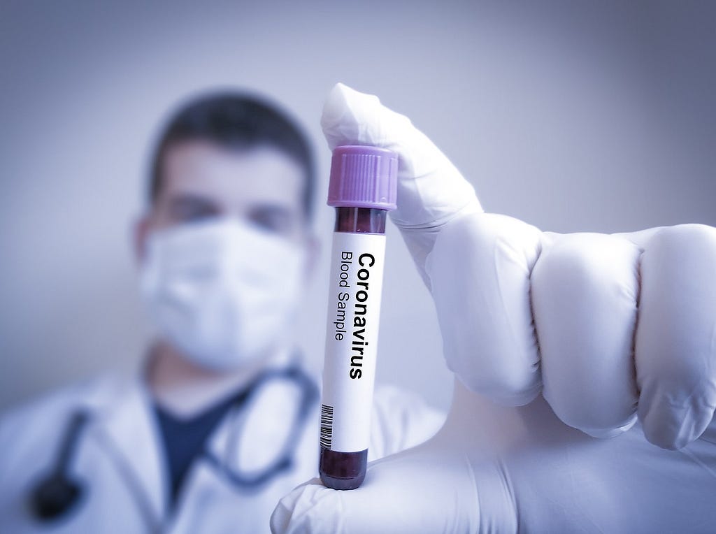 Coronavirus blood sample
