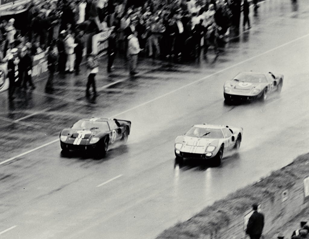 1-2-3 at 1966 Le Mans