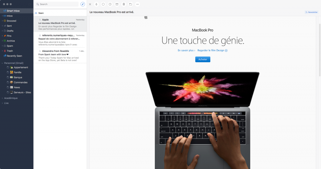 Spark sur Mac