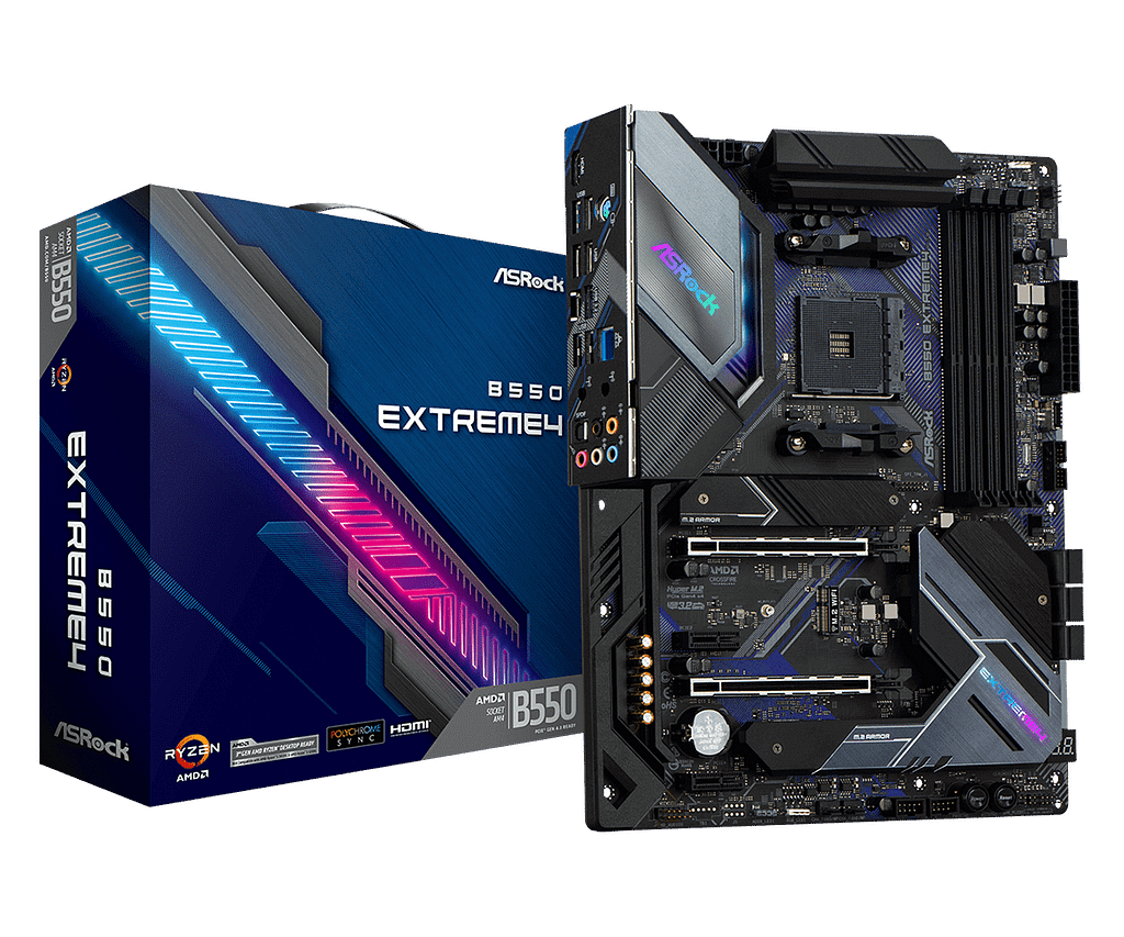 ASRock B550 Extreme4，筆者使用的主機板。