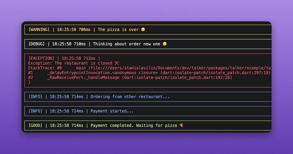 How Talker behaves with different outputs