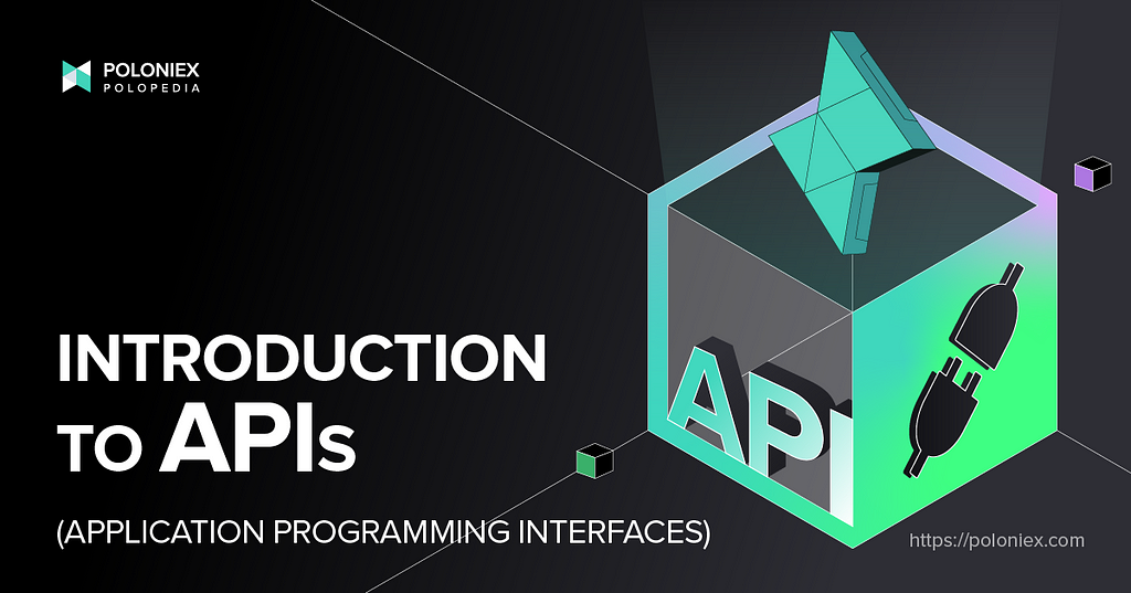 Heading banner for “Introduction to APIs (Application Programming Interfaces)”. A cube with the word “API” on one side and electric plugs on the another are pictured beside the title.