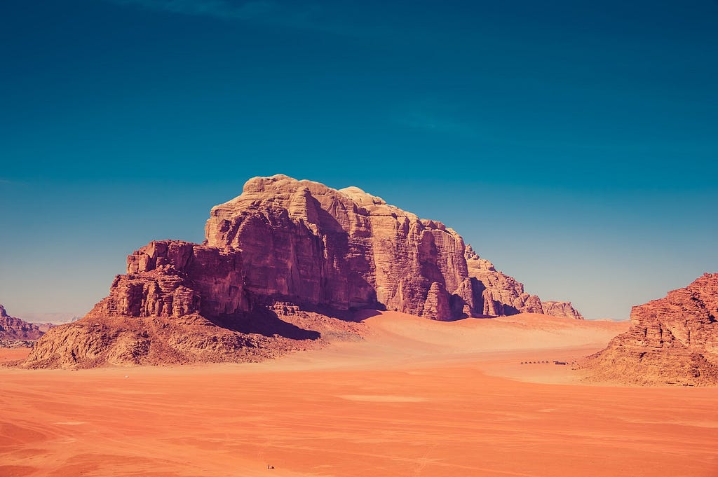 Wadi rum desert Jordan