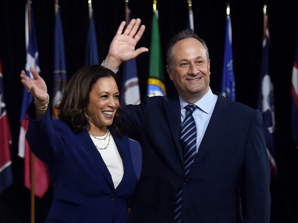 Vice president-elect Kamala Harris and her husband, Doug Emhoff.