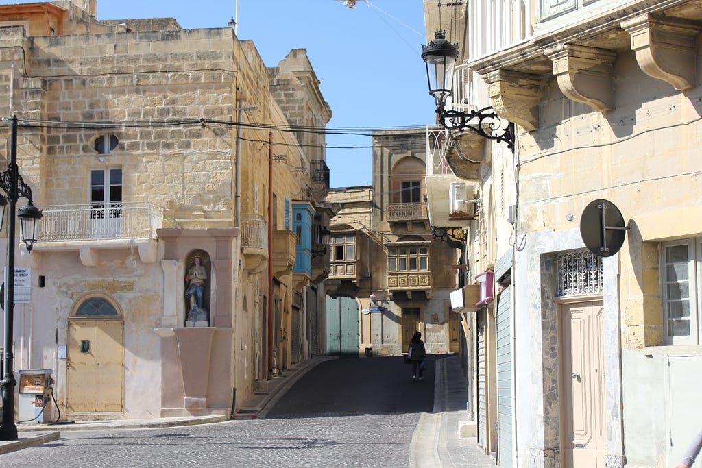 gozo malta street scene