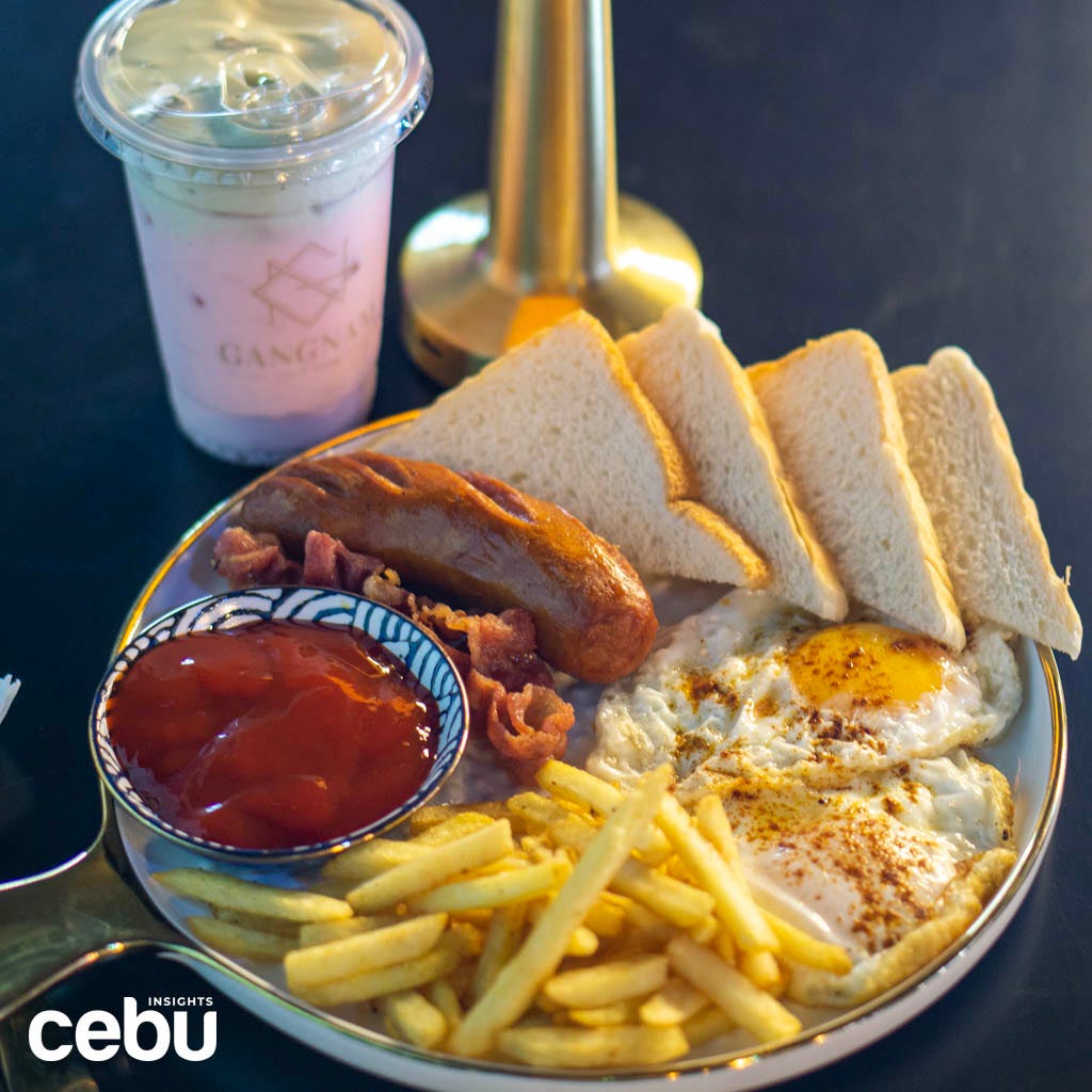 Breakfast plate at Gangnam Cafe