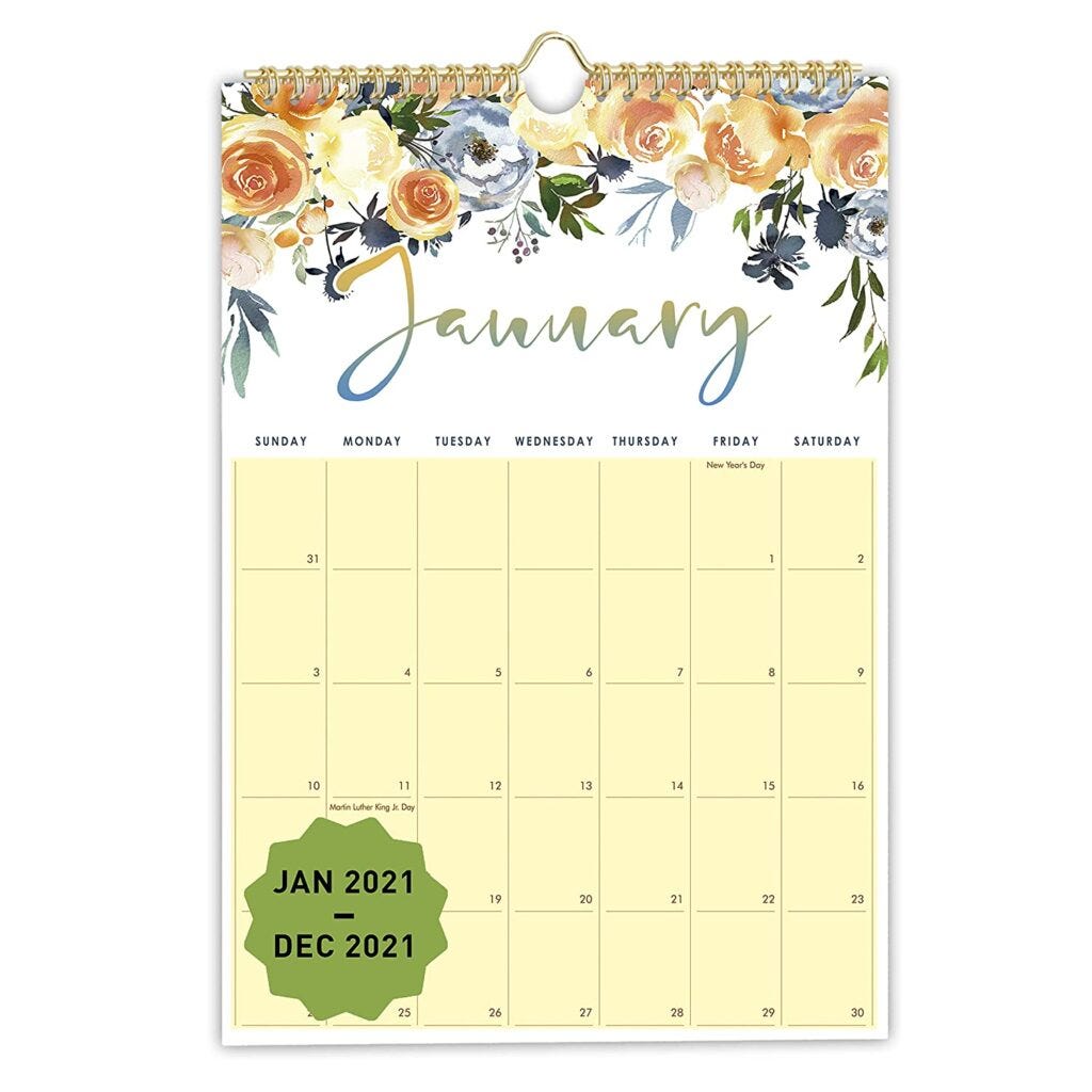 2021 Hanging Wall Stylist Calendar