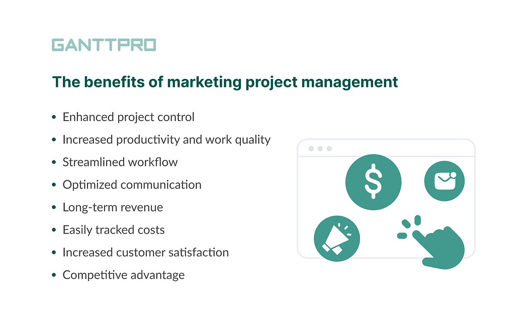 Advantages of marketing project management