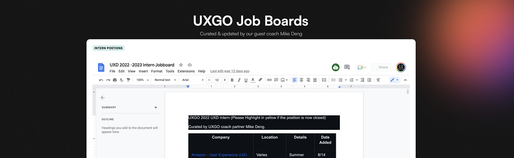 (Check out our free job board on UXGO)