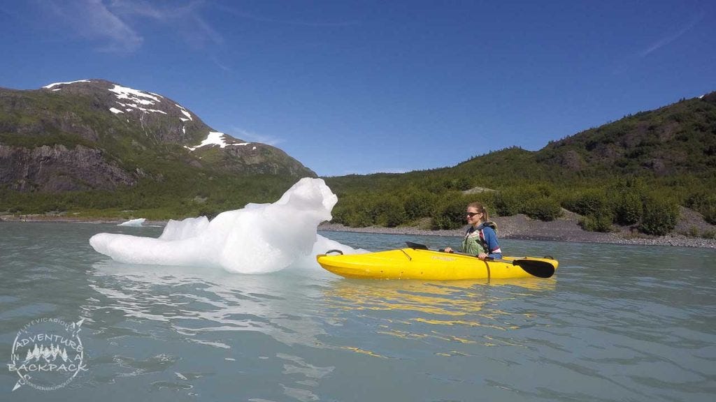 Kayaking Portage Glacier