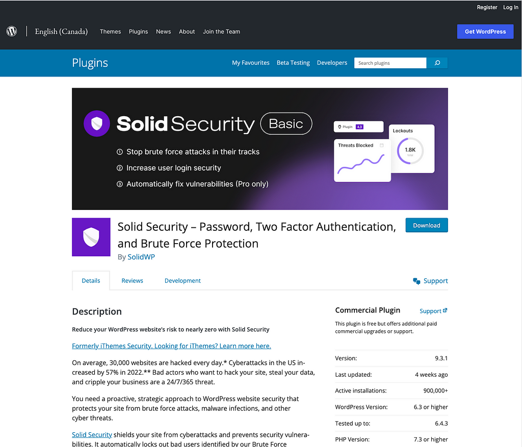 The Solid Security Plugin