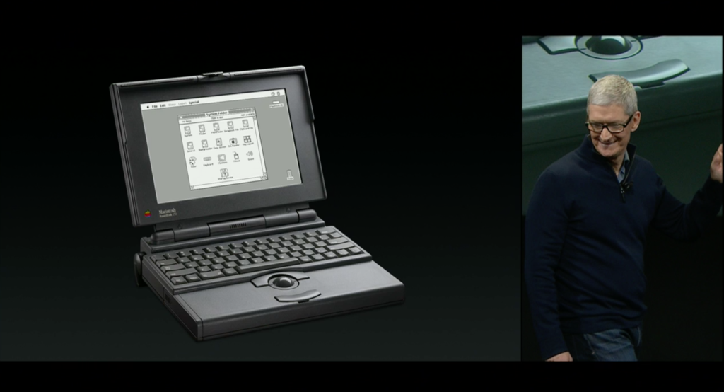 The original Powerbook that was released 25 years ago.
